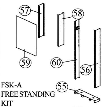 Cozy FSK-A Free Standing Kit for Single Wall Furnace