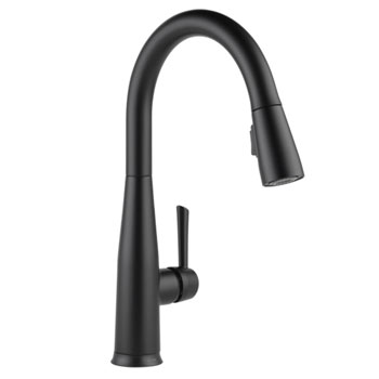 Delta 9113T-BL-DST Essa Single Handle Pull-Down Kitchen Faucet with Touch2O Technology - Matte Black