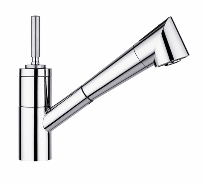 Elkay LK7220NK Arezzo Single Lever Pull-Out Kitchen Faucet - Brushed Nickel (Pictured in Chrome)