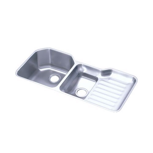 Elkay ELUH4221-L Harmony Lustertone Undermount Double Bowl Kitchen Sink Stainless Steel