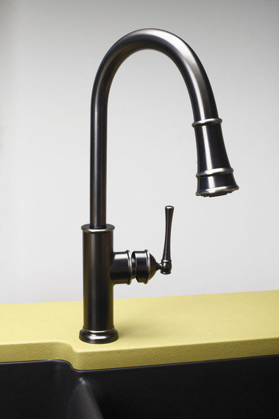 Elkay LKEC2031AS Explore Pullout Spray Single Handle Kitchen Faucet - Antique Steel