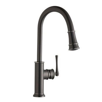 Elkay LKEC2031CR Explore Pullout Spray Single Handle Kitchen Faucet - Chrome (Pictured in Antique Steel)
