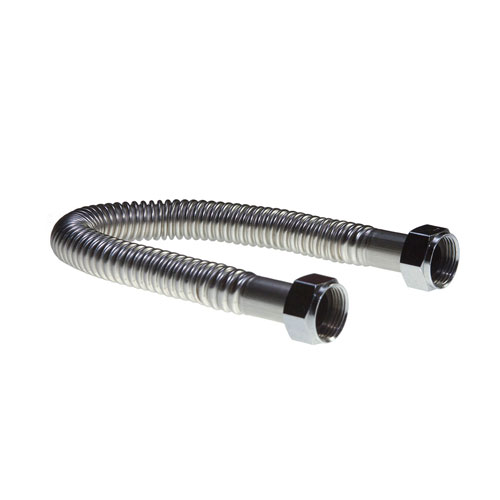 Falcon Stainless, Inc. FF-18 3/4 in I.D. Mega Flow Super Flex Water Heater/Softener Connector - Stainless Steel