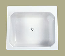 Florestone SR Self Rimming Utility Sink - White