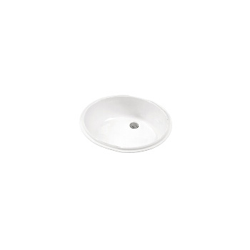 Gerber 12-770-09 Luxoval Oval Petite Lavatory Undercounter - Biscuit