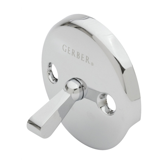 Gerber 97-130 Bath Waste and Overflow Trip Lever Face Plate - Chrome
