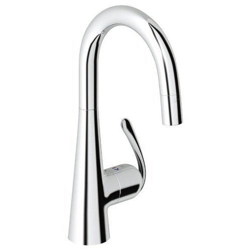 Grohe 32.283.000 Ladylux3 Pro Prep Sink Dual Spray Pull-Down Kitchen Faucet - Starlight Chrome