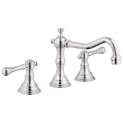 Grohe 20.134.EN0 Bridgeford Widespread Lavatory Faucet - Infinity Brushed Nickel (Pictured w/Handles  Not Included)