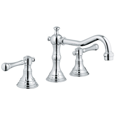 Grohe 20.134.000 Bridgeford Widespread Lavatory Faucet - Chrome (Pictured w/Handles  Not Included)