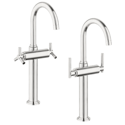Grohe 21.046.EN0 Atrio Deck Mount Vessel Lavatory Faucet - Infinity Brushed Nickel (Pictured w/Handles  Not Included)