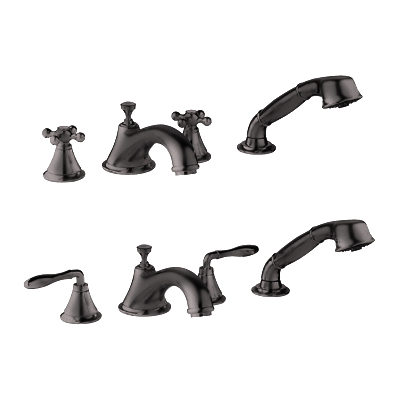 Grohe 25.502.ZB0 Seabury Roman Tub Filler with Personal Hand Shower - Oil Rubbed Bronze (Pictured w/Handles -- Not Included)