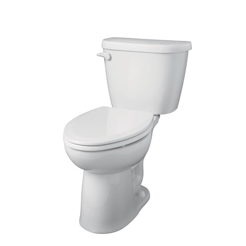 Gerber 21-917 Maxwell 1.28 gpf 10 in Rough-In Two-Piece Elongated Ergoheight Toilet - White