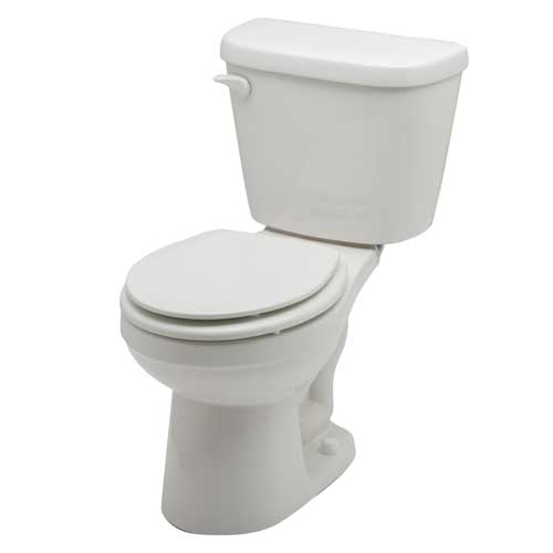 Gerber WS-20-902 Maxwell 1.28 gpf 12 in Rough-In Two-Piece Round Front Toilet - White