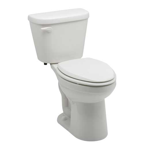 Gerber WS-20-917 Maxwell 1.28 gpf 10 in Rough-In Two-Piece Elongated ErgoHeight Toilet - White