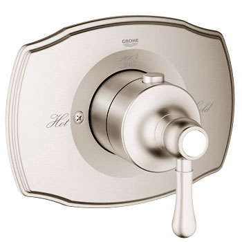 Grohe 19839EN0 GrohFlex Authentic Custom Shower Thermostatic Trim with Control Module - Brushed Nickel