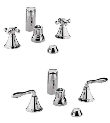 Grohe 24.020.BE0 Seabury Wideset Bidet Faucet - Infinity Sterling (Pictured w/Handles -- Not Included)