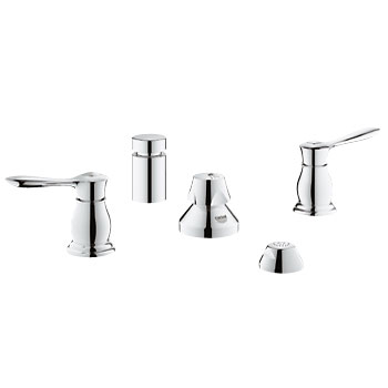 Grohe 24033 000 Parkfield Two Handle Wideset Bidet Faucet - Chrome