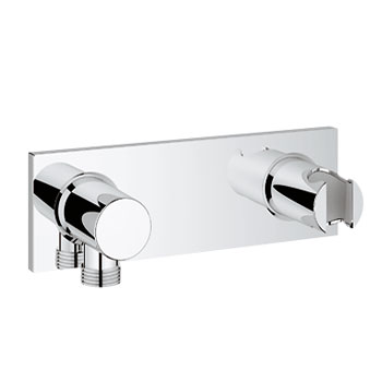 Grohe 27621 000 Wall Shower Union with Integrated Shower Holder - Chrome