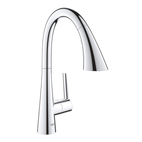 Grohe 30368002 Ladylux Single Handle Pull Down Triple Spray Bar Faucet 1.75 Gpm - StarLight Chrome