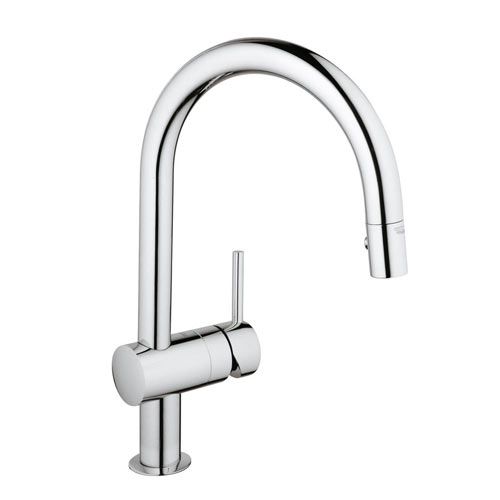 Grohe 31378000 Minta Single Handle Pullout Kitchen Faucet - Chrome