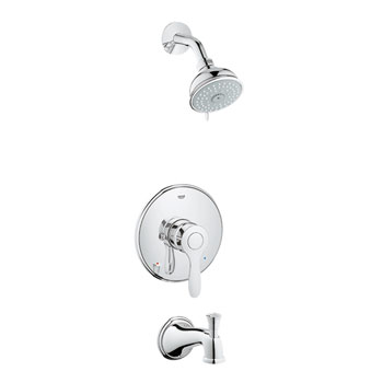 Grohe 35040 EN0 Parkfield Pressure Balance Valve Shower Combination - Brushed Nickel (Pictured in Chrome)