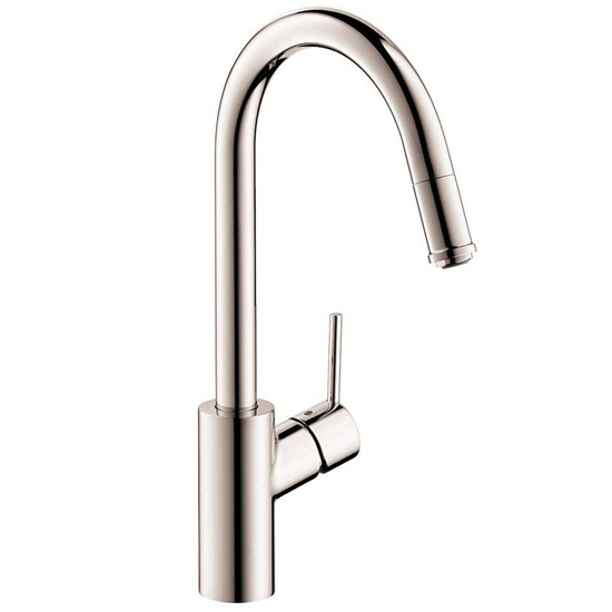 Hansgrohe 14872801 Talis S High Arc Pull-Down Kitchen Faucet - Steel Optik