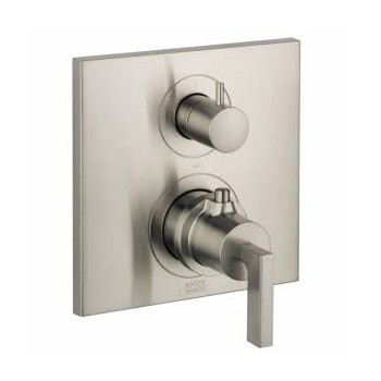 Hansgrohe 39720821 Axor Citterio Trim Lever Thermostatic w/Volume Control & Diverter - Brushed Nickel