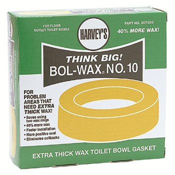 Oatey Harvey 007400 Bol-Wax® No. 10 Extra Thick Standard Wax Gaskets