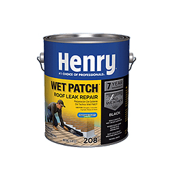 Henry 208 Wet Patch Roof Leak Repair Cement 1 Gallon - Black