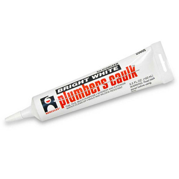 5.5 Fluid Oz. Plumbers Caulk Tube - White
