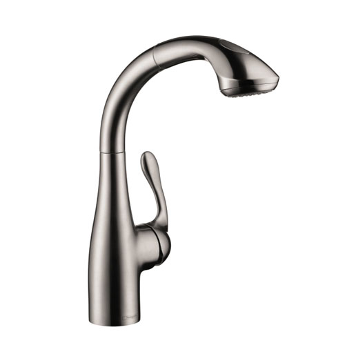 Hansgrohe 06461860 Allegro Pull Out Kitchen Faucet - Steel Optik