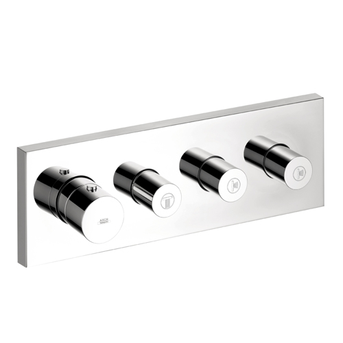 Hansgrohe 10751001 Axor Starck Thermostatic Module with Volume Controls Trim - Chrome