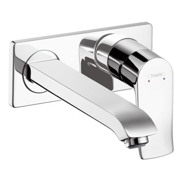 Hansgrohe 31086821 Metris Single Handle Wall Mounted Faucet Trim - Brushed Nickel (Pictured in Chrome)