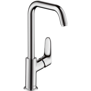 Hansgrohe 316099821 Focus 240 Tall Single Hole Lavatory Faucet - Brushed Nickel (Pictured in Chrome)