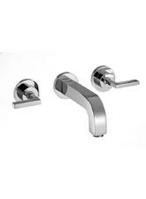 Hansgrohe 39147821 Axor Citterio Wall Mounted Widespread Lavatory Faucet - Brushed Nickel (Pictured in Chrome)