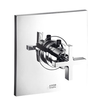 Hansgrohe 39716821 Axor Citterio Thermostatic Trim with Cross Handle - Brushed Nickel (Pictured in Chrome)