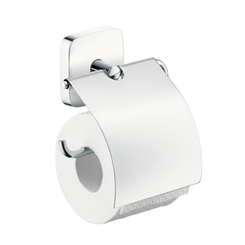 Hansgrohe 41508000 PuraVida Toilet Paper Holder With Cover - Chrome