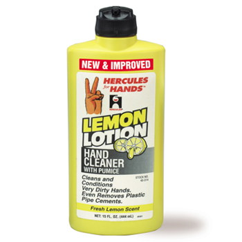 Oatey Hercules 45314 15 oz Lemon Lotion Hand Cleaner with Flip Top Cap