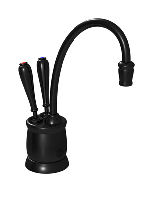 InSinkErator F-HC2215BLK Indulge Tuscan Hot and Cool Water Dispenser, Faucet Only - Glossy Black