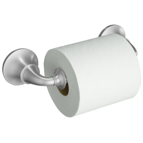 Kohler K-11274-G Forte Traditional Toilet Tissue Holder - Brushed Chrome
