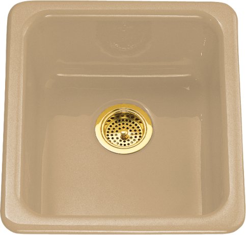 Koher K-6584-33 Iron/Tones Self Rimming or Undercounter Single Bowl Kitchen Sink - Mexican Sand