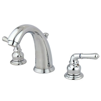 Kingston Brass KB981 Magellan II Widespread Lavatory Faucet with Brass Pop-Up - Polished Chrome