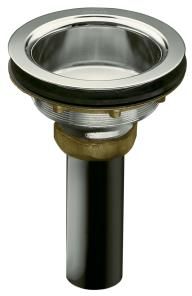 Kohler K-8804-PB Duostrainer Body With Tailpiece - Polished Brass (Pictured in Chrome)