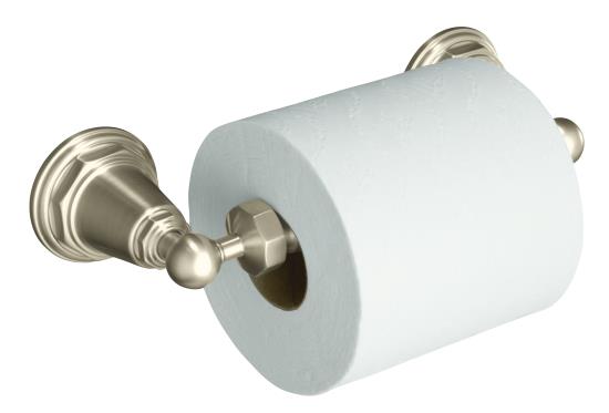 Kohler K-13114-BN Pinstripe Toilet Tissue Holder - Brushed Nickel