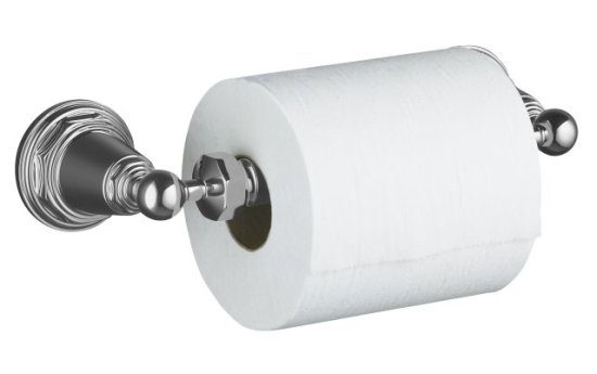 Kohler K-13114-CP Pinstripe Toilet Tissue Holder - Chrome