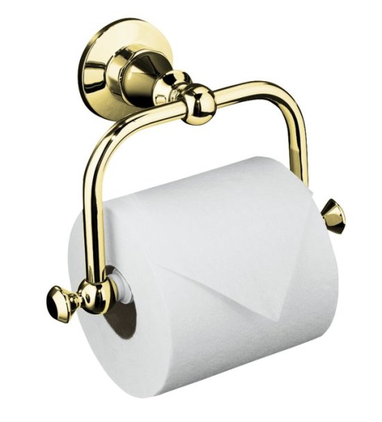 Kohler K-211-PB Antique Toilet Tissue Holder - Polished Brass