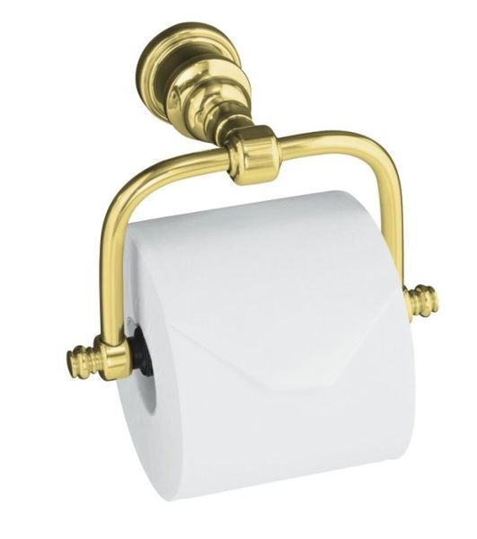 Kohler K-6828-PB IV Georges Brass Horizontal Toilet Tissue Holder - Polished Brass