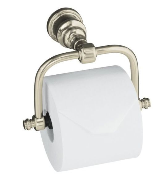 Kohler K-6828-SN IV Georges Brass Horizontal Toilet Tissue Holder - Polished Nickel