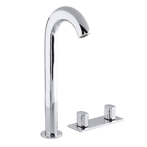 Kohler K-10094-9-CP Oblo Tall Widespread Lavatory Faucet Polished Chrome