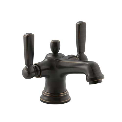 Kohler K-10579-4-2BZ Bancroft Two Handle Monoblock Lavatory Faucet - Oil Rubbed Bronze